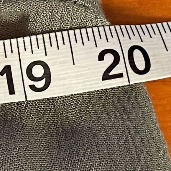 Vintage Small Mudd taupe tan sleeveless solid crochet yolk top tank top shirt - Picture 7 of 10